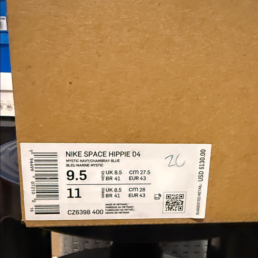 Nike Space Hippie 04 in Mystic Navy and Chambray Blue